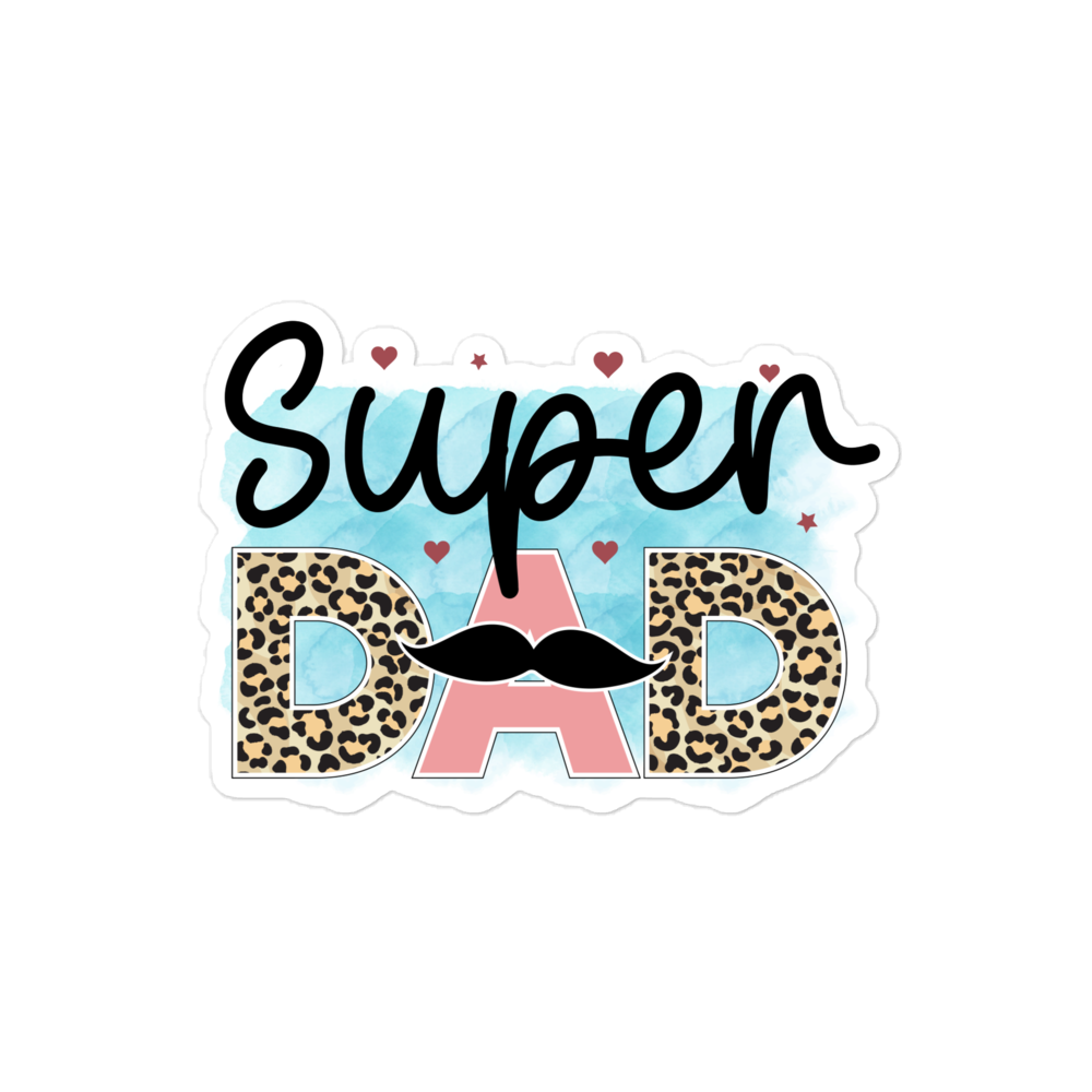 Super Dad Bubble-free stickers