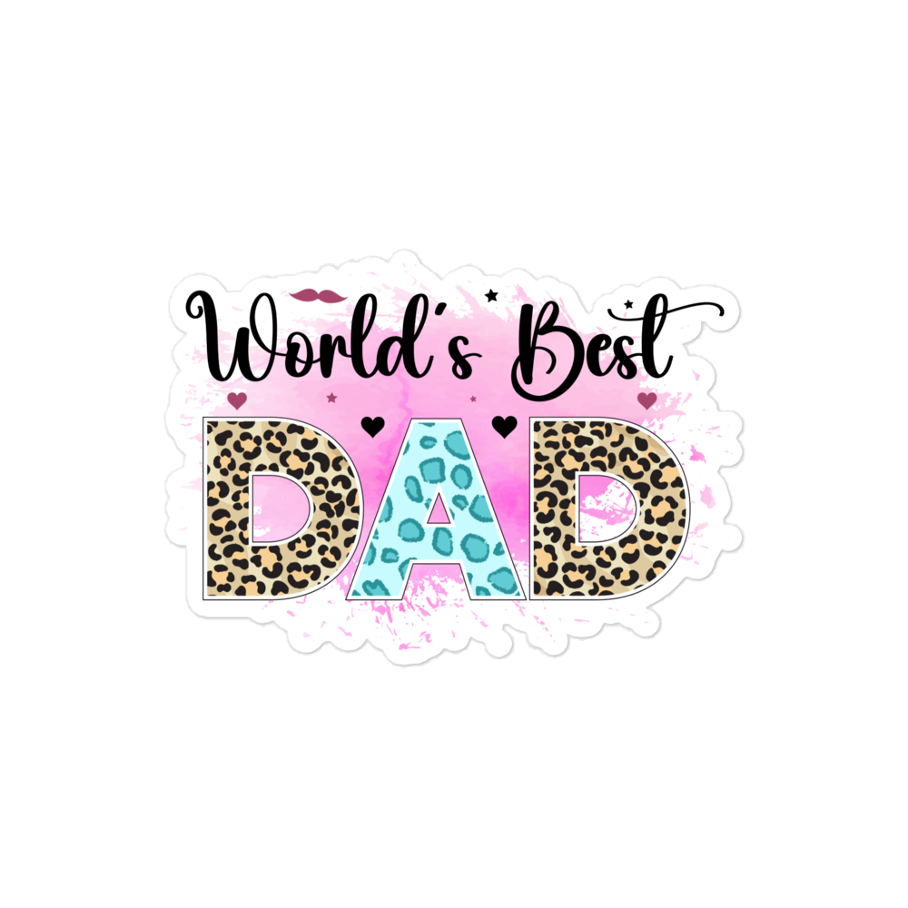 World's Best Dad Bubble-free stickers