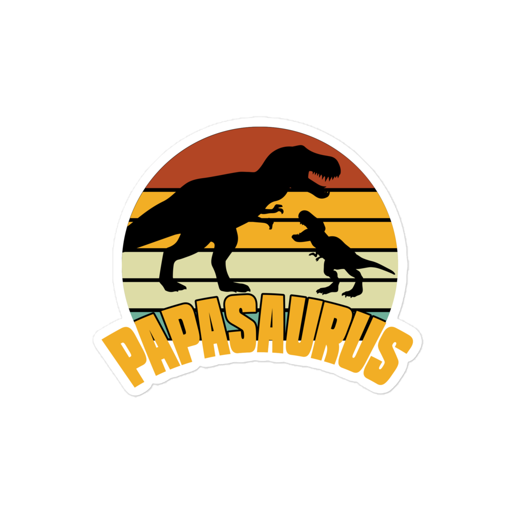 Papasaurus Bubble-free stickers