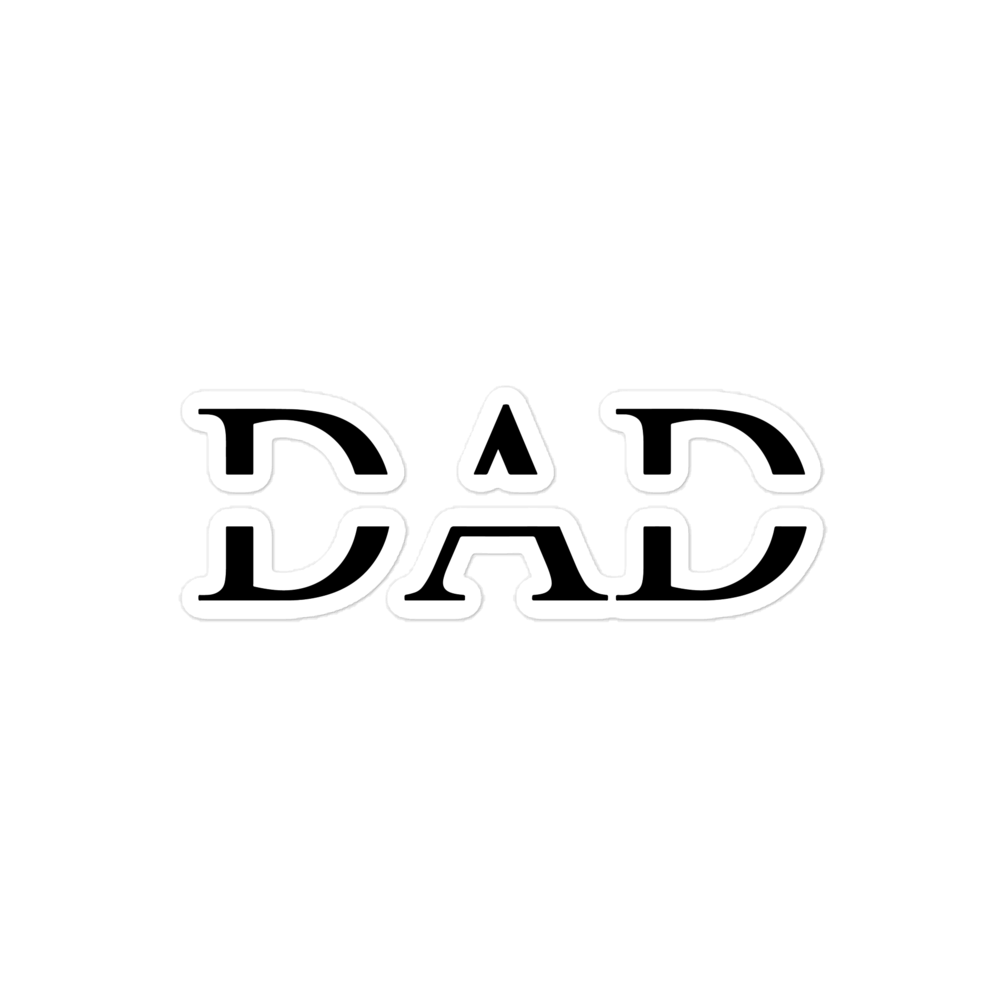 Dad Bubble-free stickers