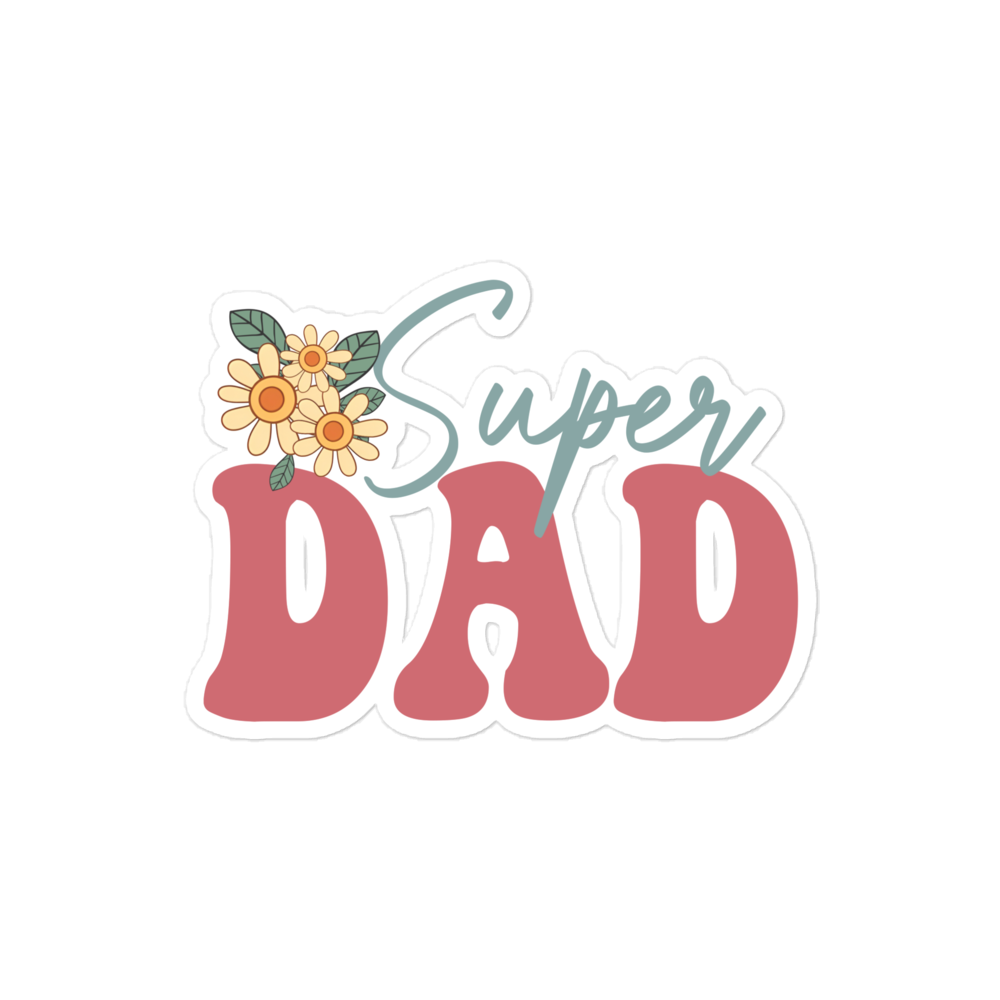 Super Dad Bubble-free stickers