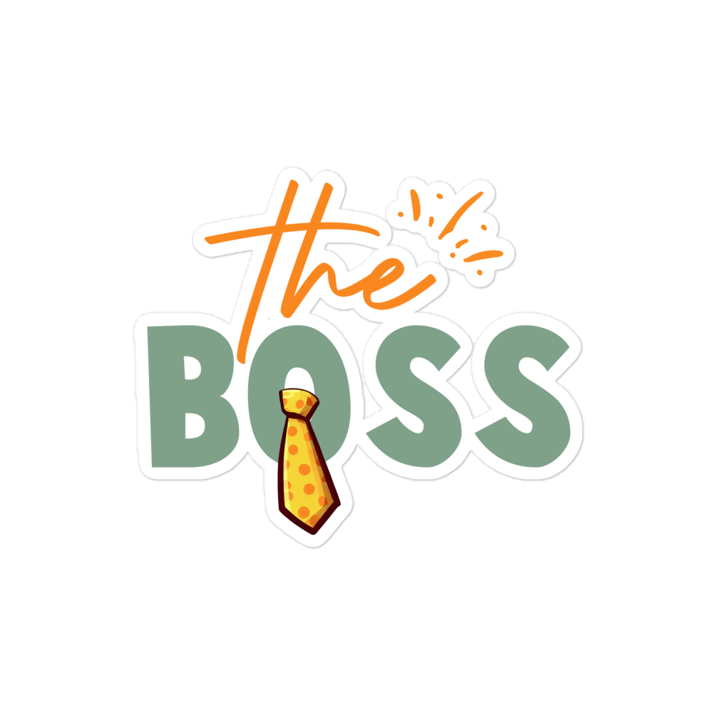 The Boss Bubble-free stickers