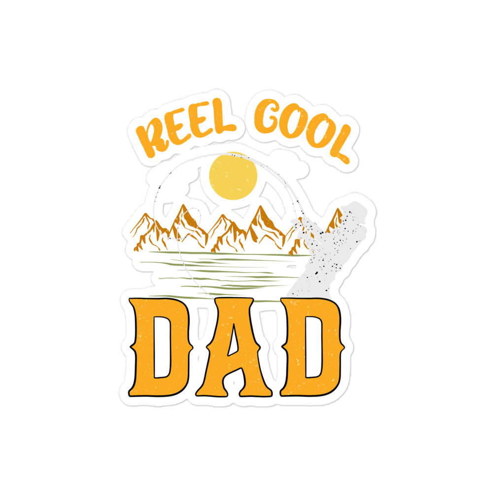 Reel Cool Dad Bubble-free stickers