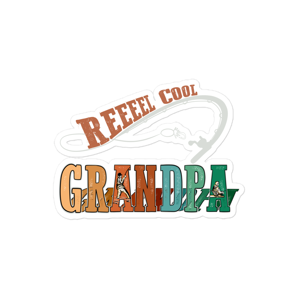 Reel Cool Grandpa Bubble-free stickers