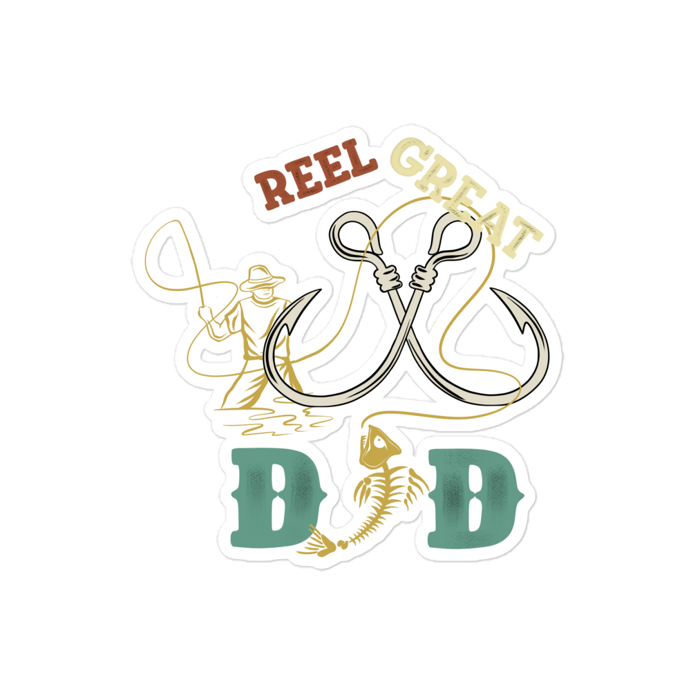 Reel Great Dad Bubble-free stickers