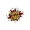 Super Dad Bubble-free stickers