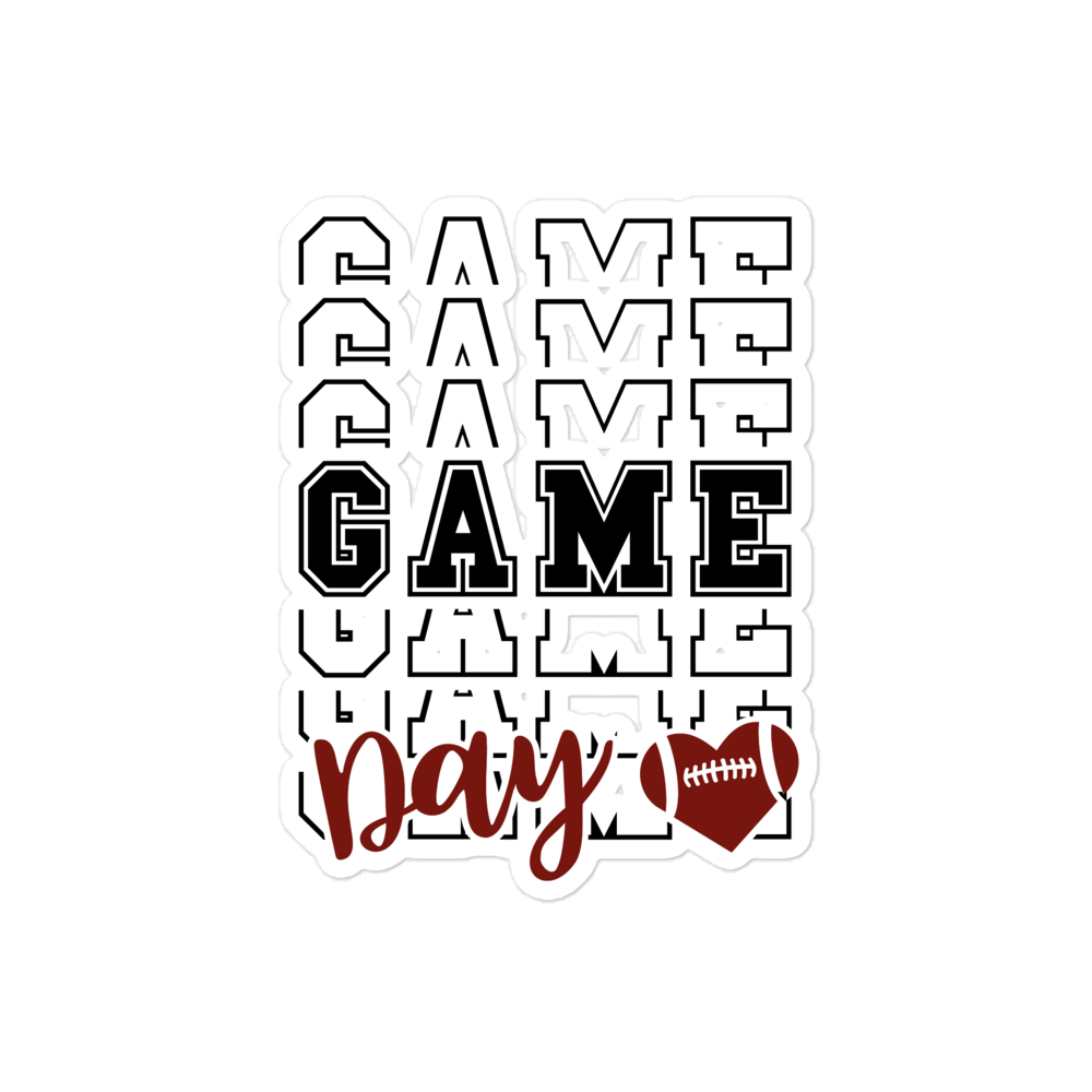 Game Day Bubble-free stickers