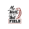 My Heart Is On That Field Bubble-free stickers