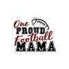 One Proud Football Mom Bubble-free stickers