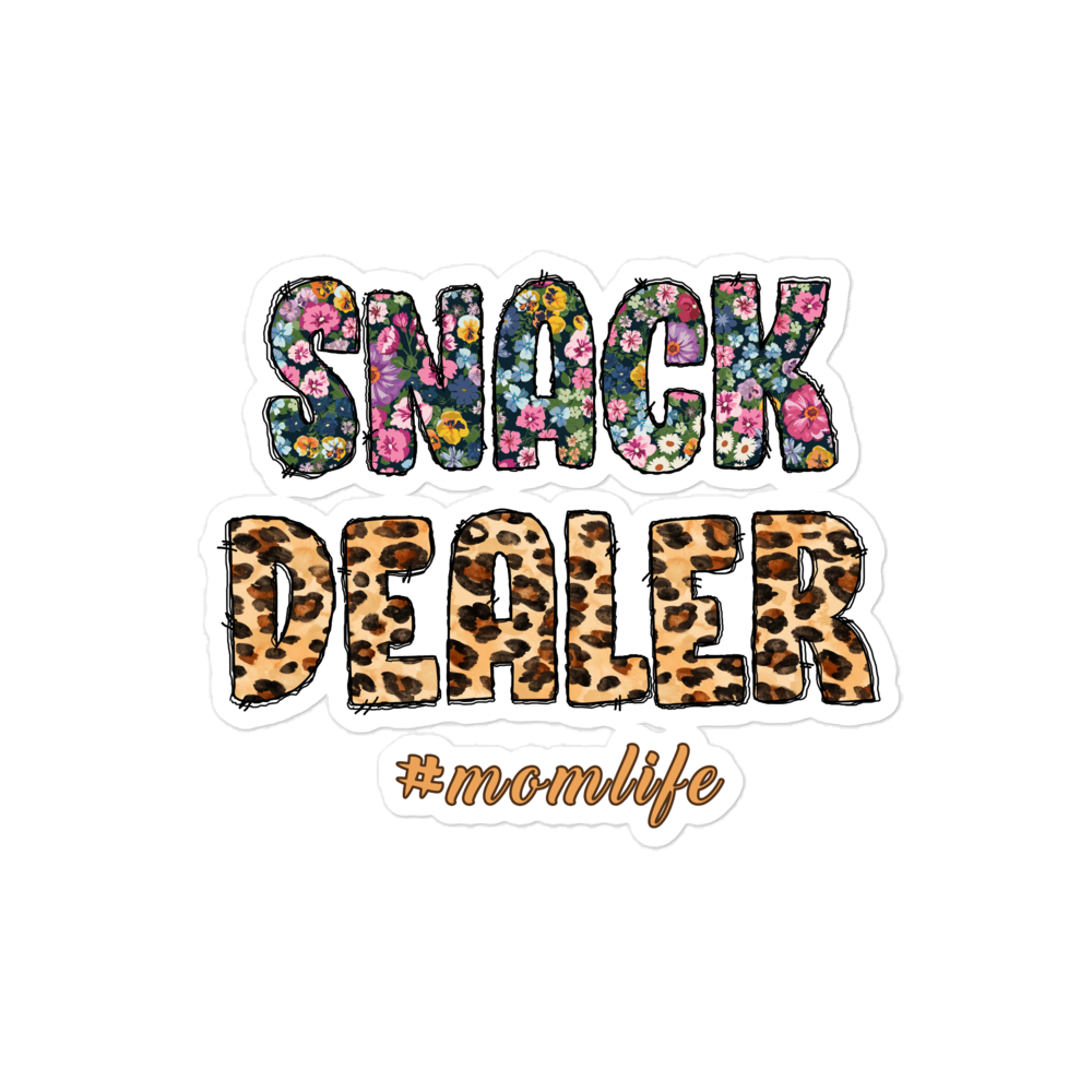 Snack Dealer #Momlife Bubble-free stickers