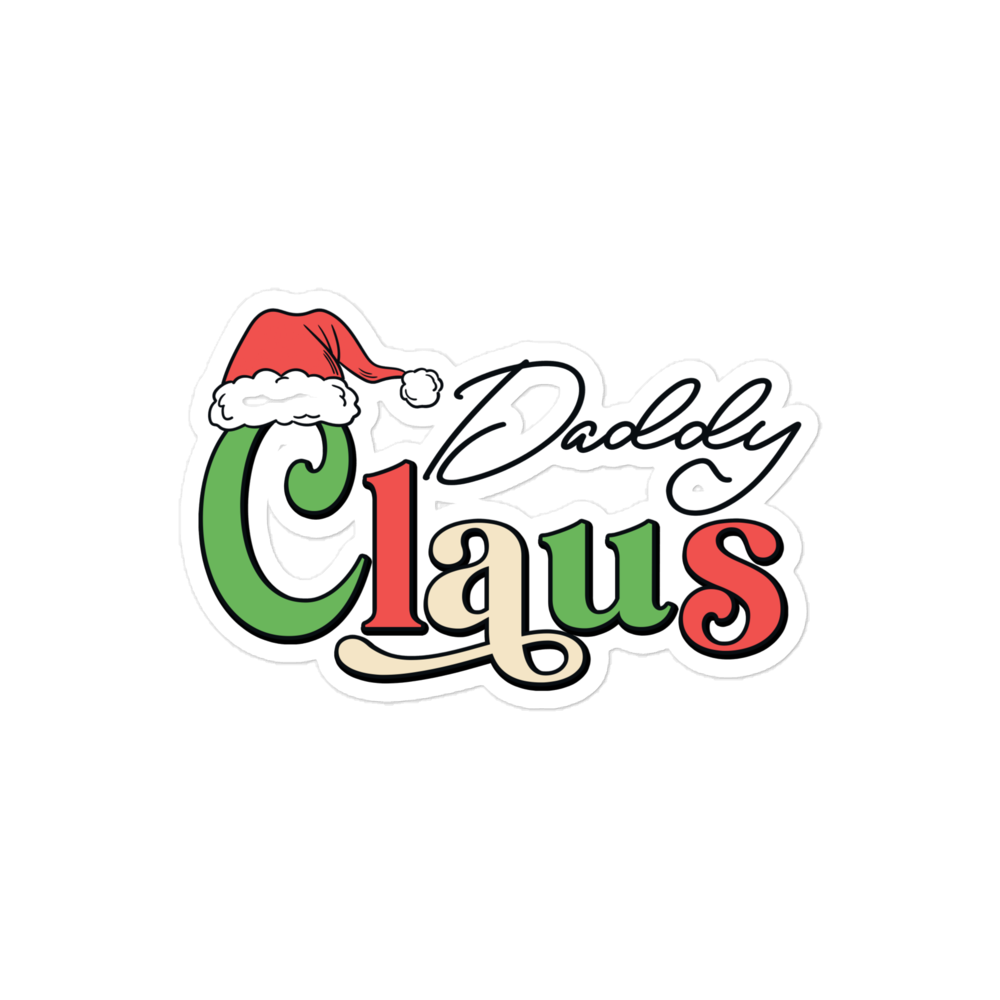 Daddy Claus Bubble-free stickers