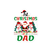 1st Christmas As A Dad Bubble-free stickers