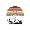 She's A Bad Momma Llama Bubble-free stickers