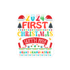 2024 My First Christmas With My Great Grandfather Bubble-free stickers