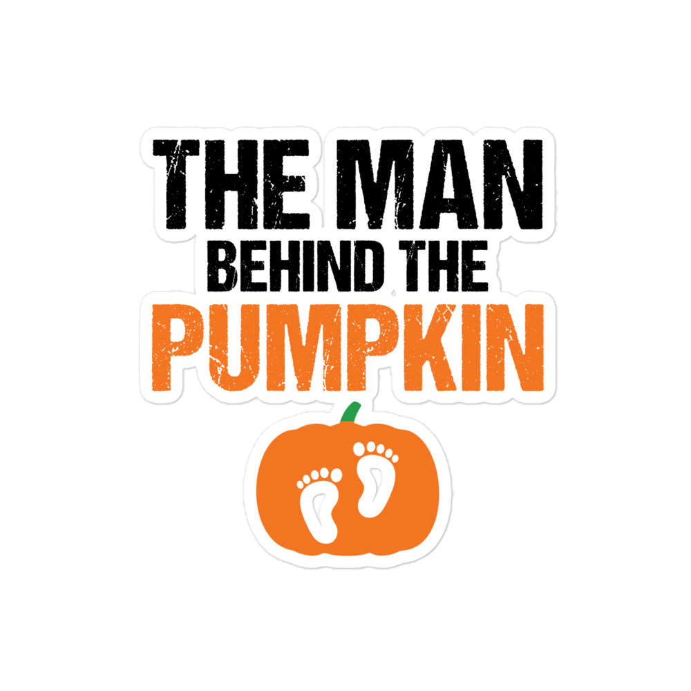 The Man Behind The Pumpkin Bubble-free stickers