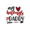 My Heart Belongs To Daddy Bubble-free stickers