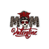 Skull Mom Valentine Bubble-free stickers