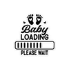 Baby Loading....Please Wait Bubble-free stickers