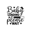 Baby Loading Please Wait Bubble-free stickers