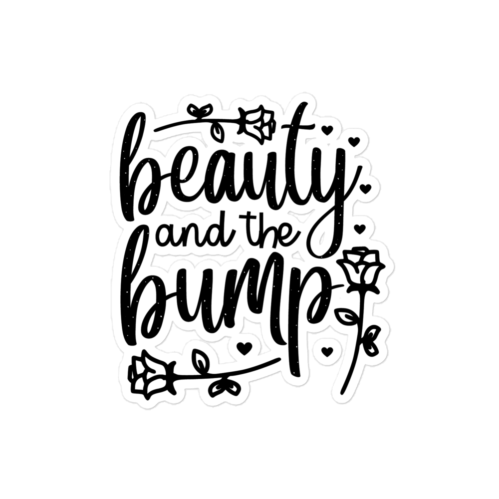 Beauty And The Bump Bubble-free stickers