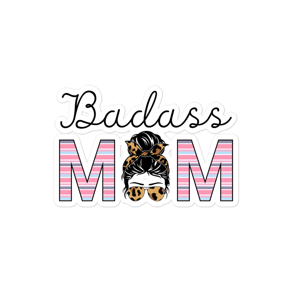 Badass Mom Bubble-free stickers