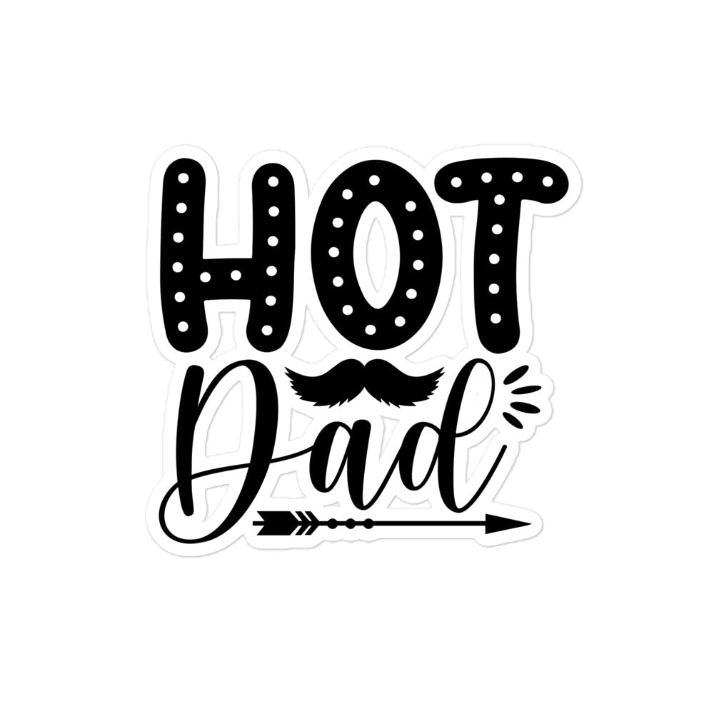 Hot Dad Bubble-free stickers