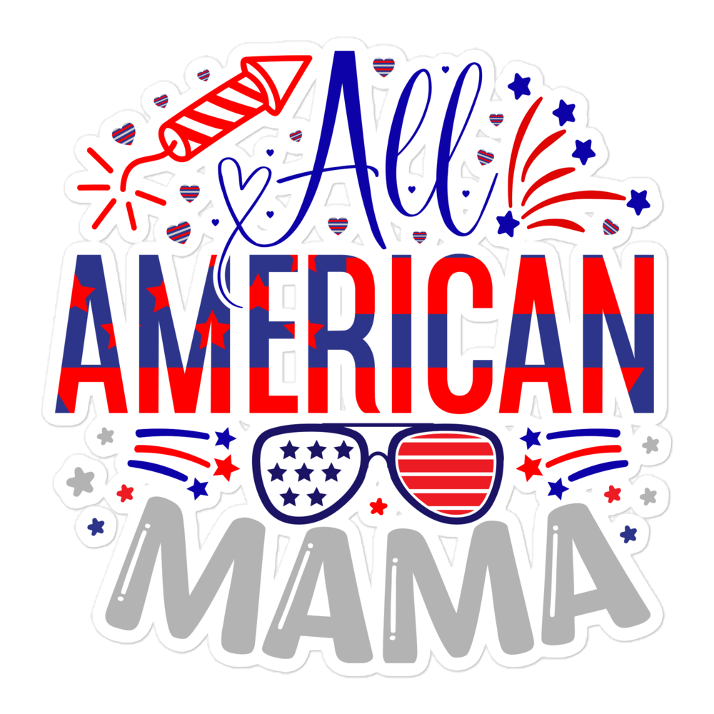 All American Mama sticker