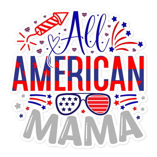 All American Mama sticker