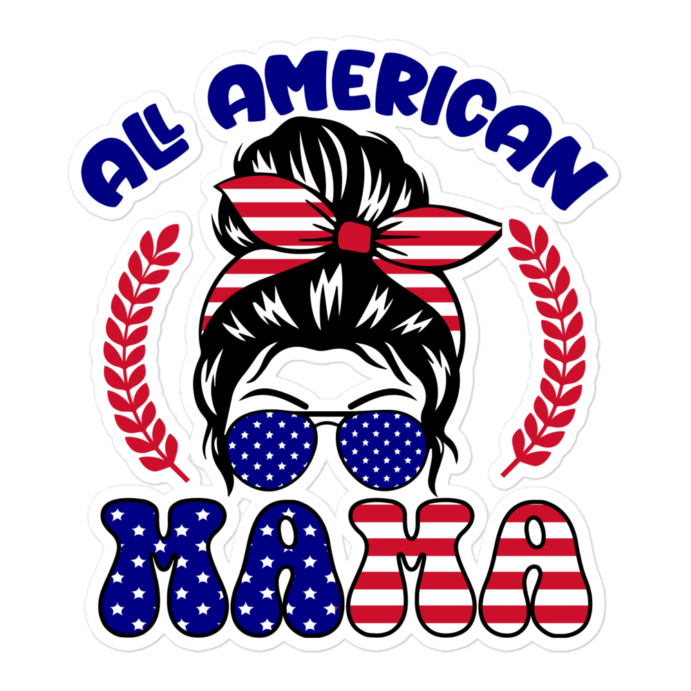 All American Mama  sticker