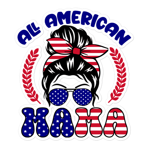 All American Mama  sticker