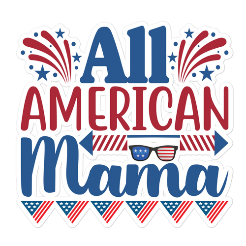 All American Mama sticker