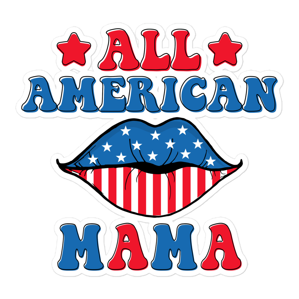 All American Mama sticker