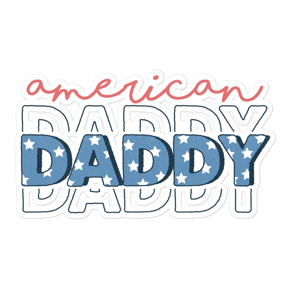 American  Daddy Bubble-free stickers