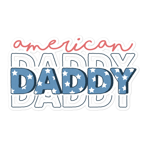 American  Daddy Bubble-free stickers