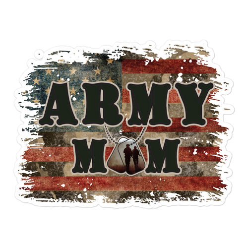 Army Mom Bubble-free stickers