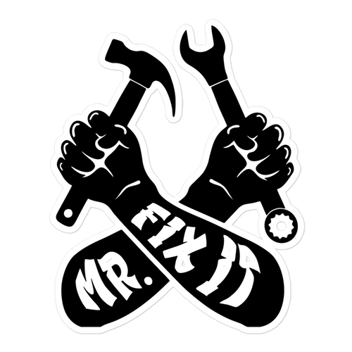 Mr fix It Bubble-free stickers