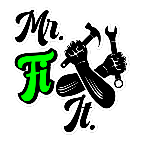 Mr fix It Bubble-free stickers