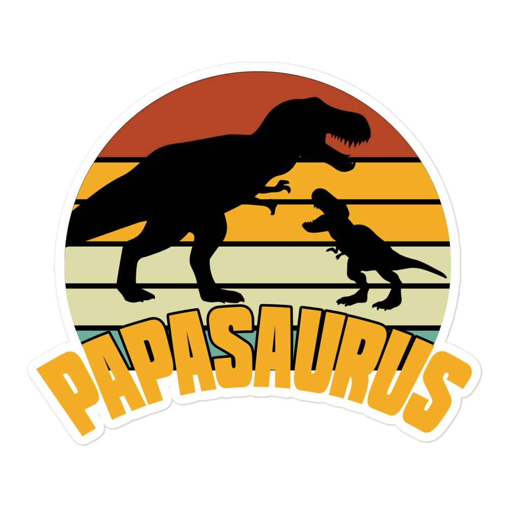 Papasaurus Bubble-free stickers