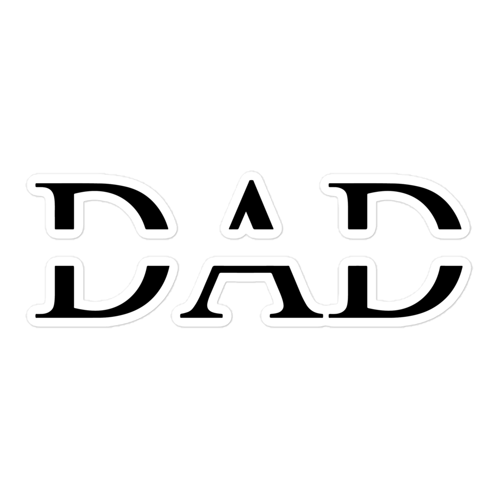 Dad Bubble-free stickers