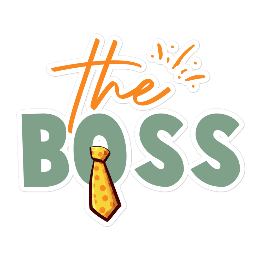 The Boss Bubble-free stickers