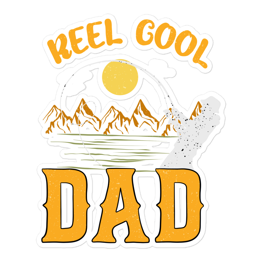 Reel Cool Dad Bubble-free stickers