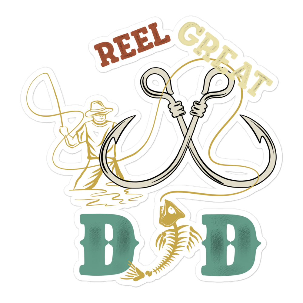 Reel Great Dad Bubble-free stickers