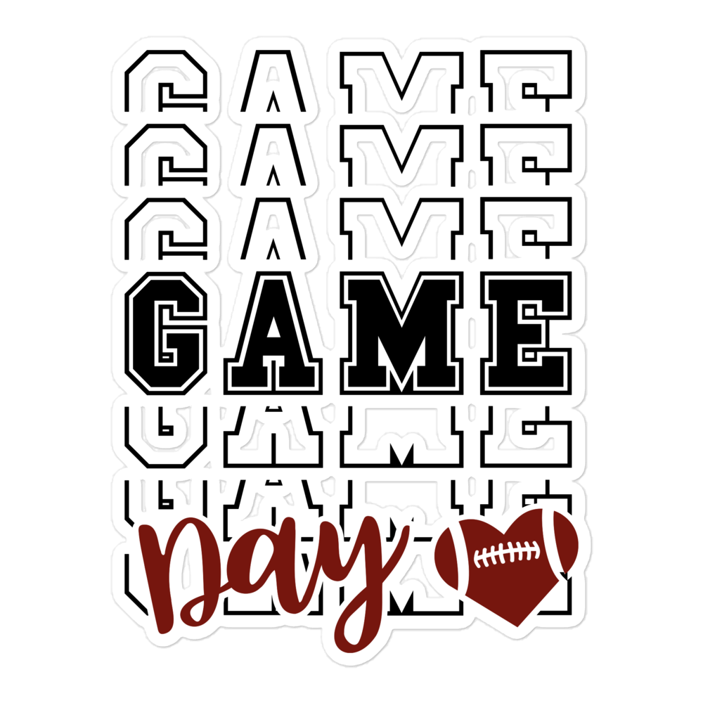 Game Day Bubble-free stickers