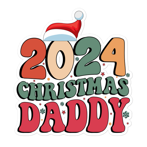 2024 Christmas Daddy Bubble-free stickers