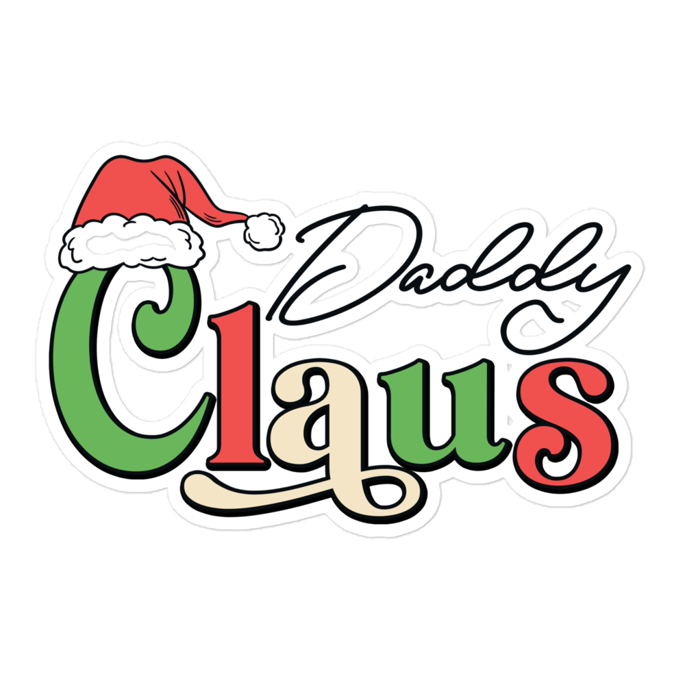 Daddy Claus Bubble-free stickers