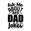 Ask Me About My Dad Jokes Bubble-free stickers