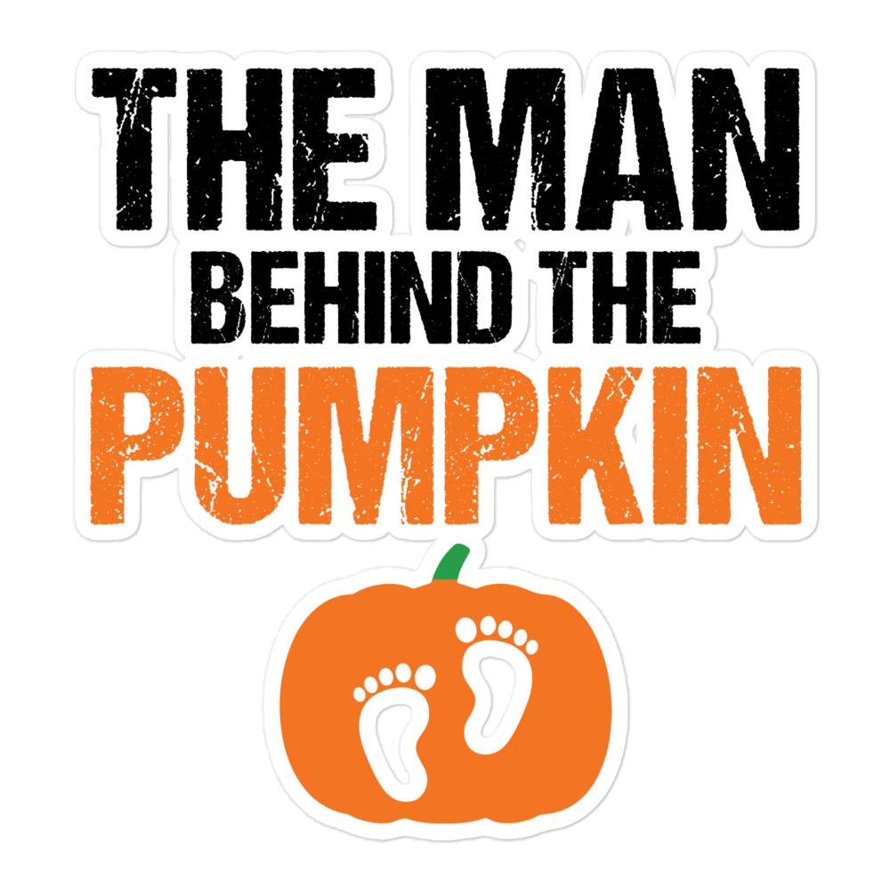 The Man Behind The Pumpkin Bubble-free stickers