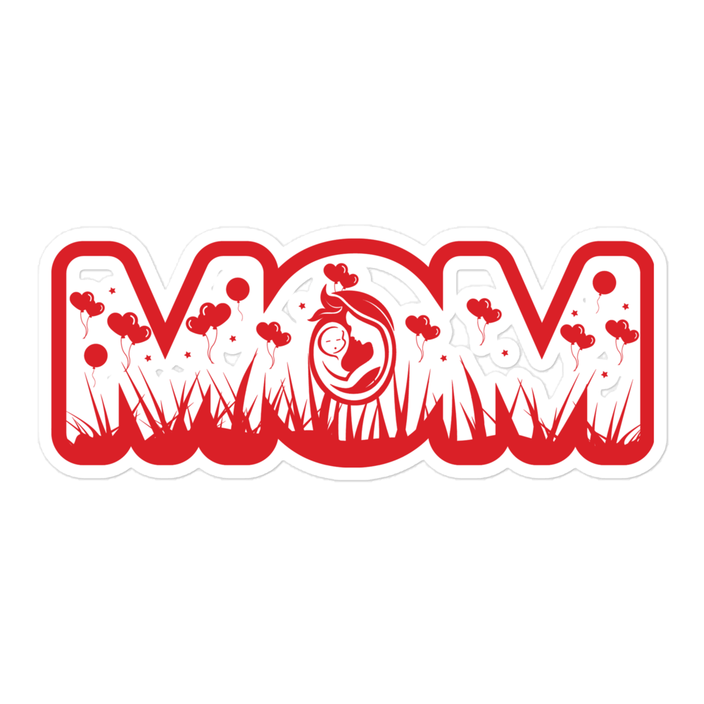 Valentine Mom Bubble-free stickers