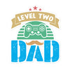 Level Two Dad Bubble-free stickers