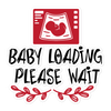 Baby Loading Please Wait Bubble-free stickers